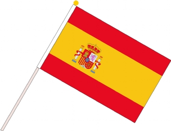Spanish flag waving