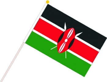 Kenya Hand Flag