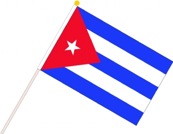 Cuban flag waving